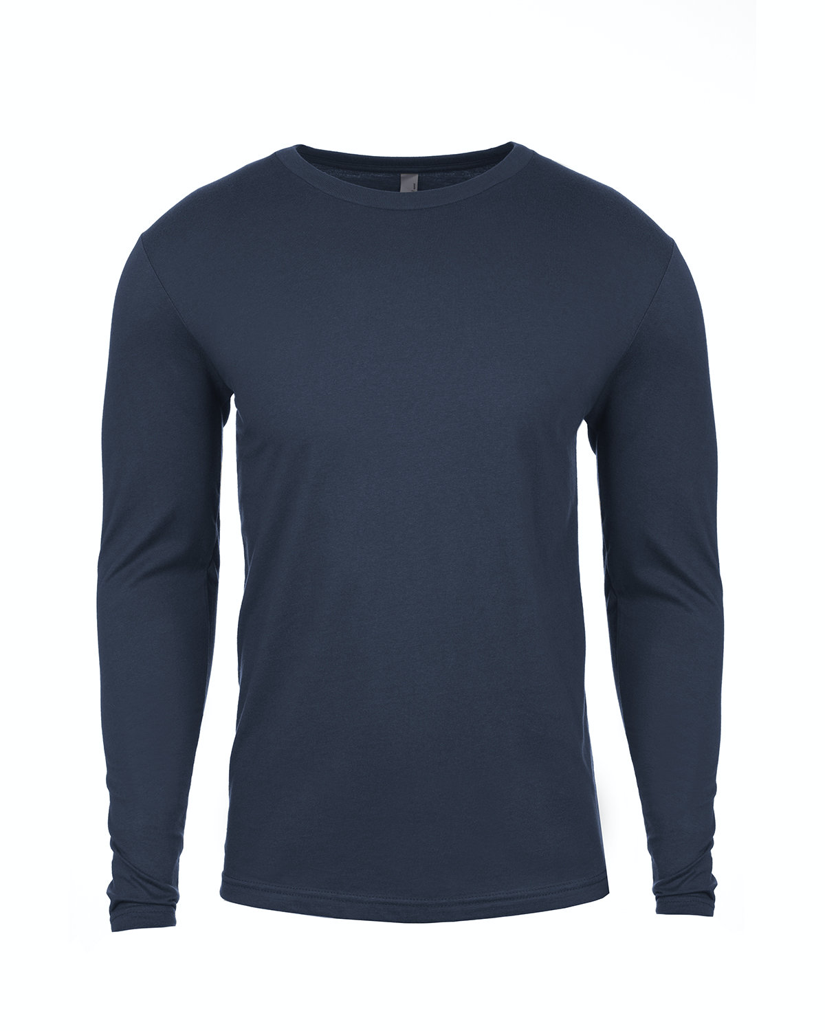Men's Cotton Long-Sleeve Crew - Indigo