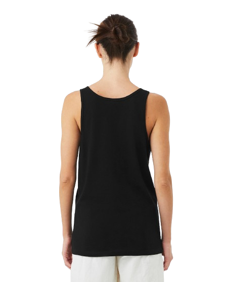 Unisex Heather CVC Tank - Solid Black Blend