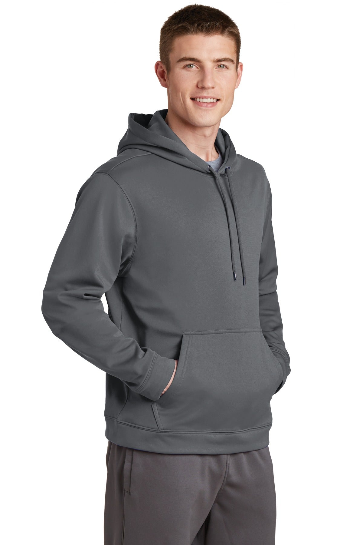 Sport-Wick Fleece Hooded Pullover - Dark Smoke Gray