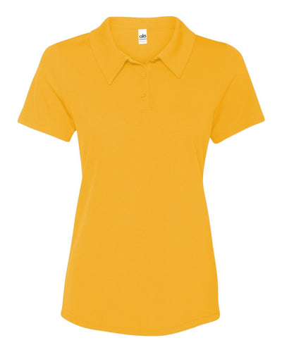 Women's Performance 3-Button Mesh Sport Shirt - Sport Athletic Gold