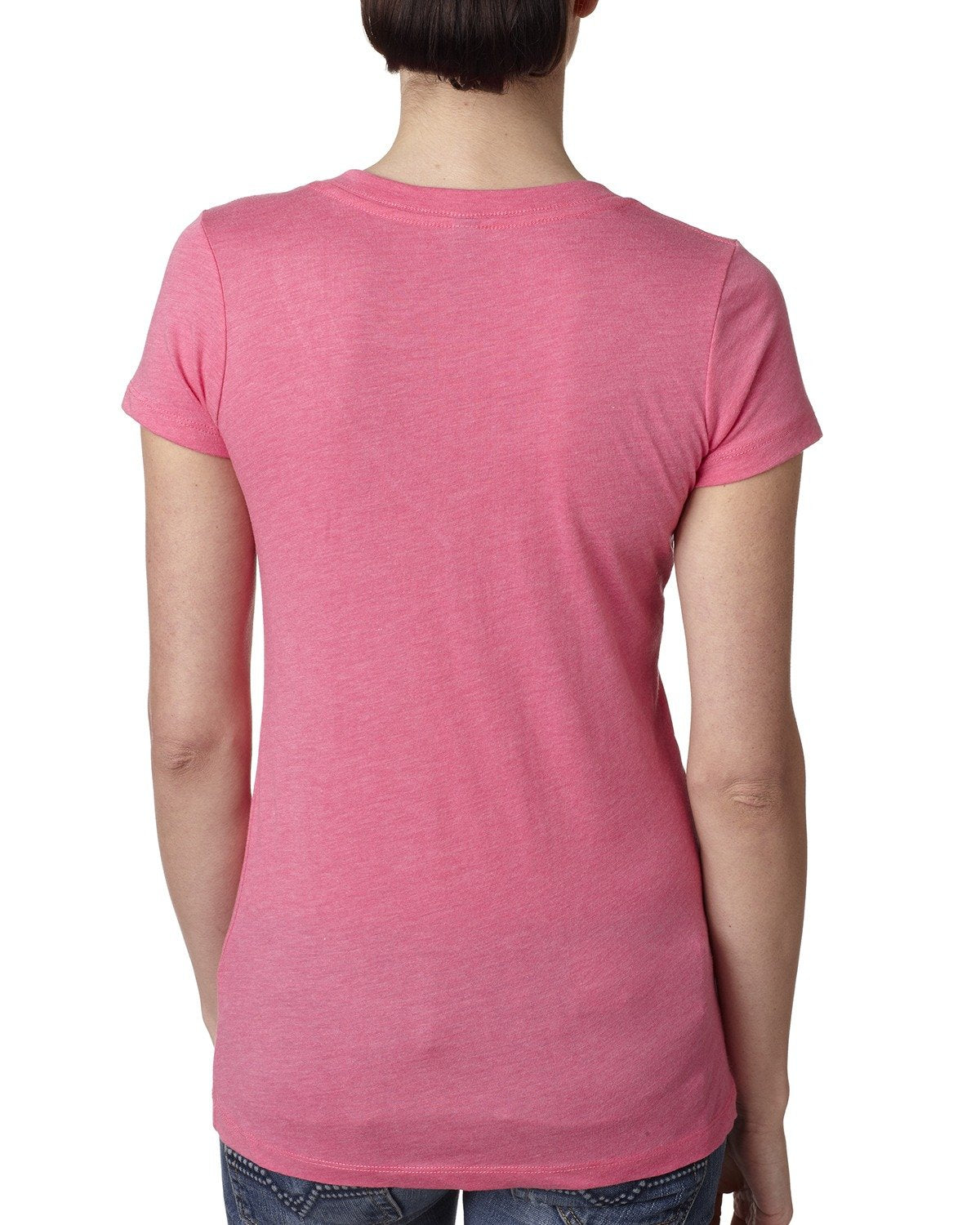 Women's Triblend Deep V - Vintage Pink