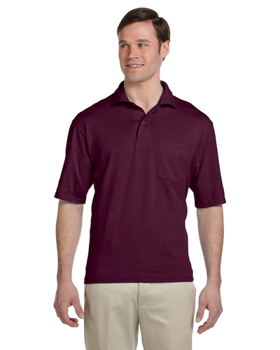 Unisex SpotShield��� Pocket Jersey Polo - Maroon