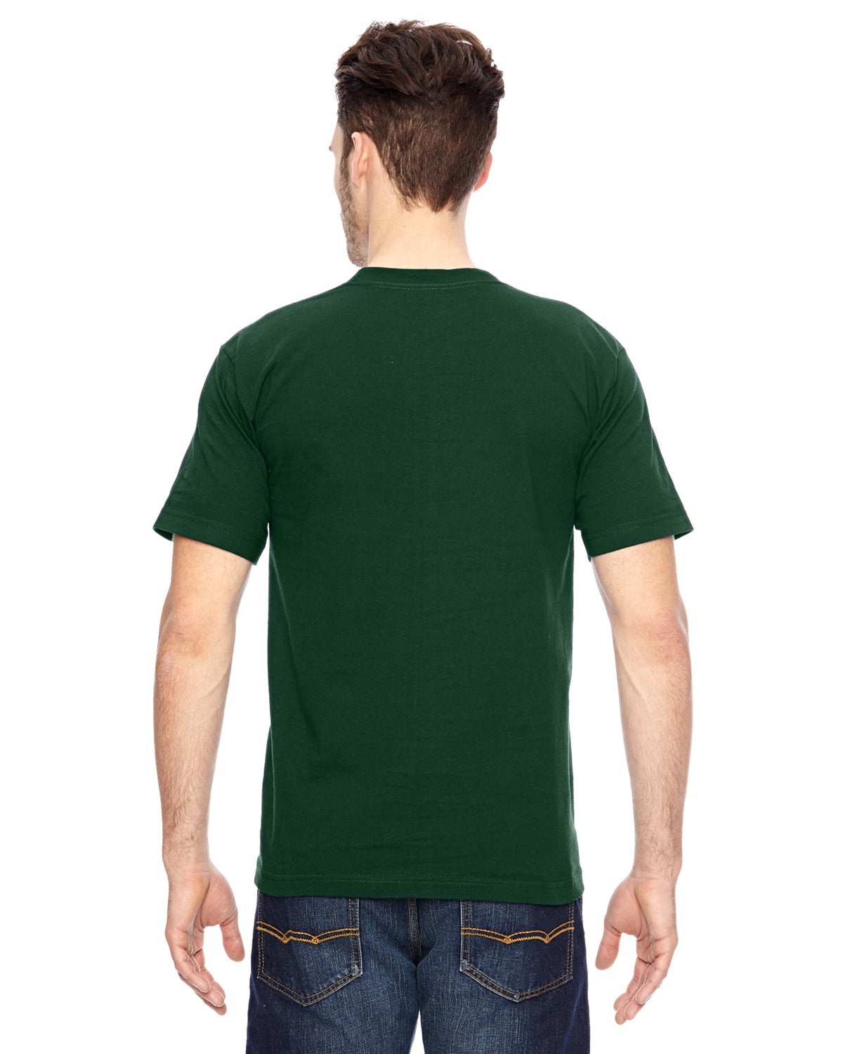 Unisex 100% Cotton Pocket T-Shirt - Forest Green