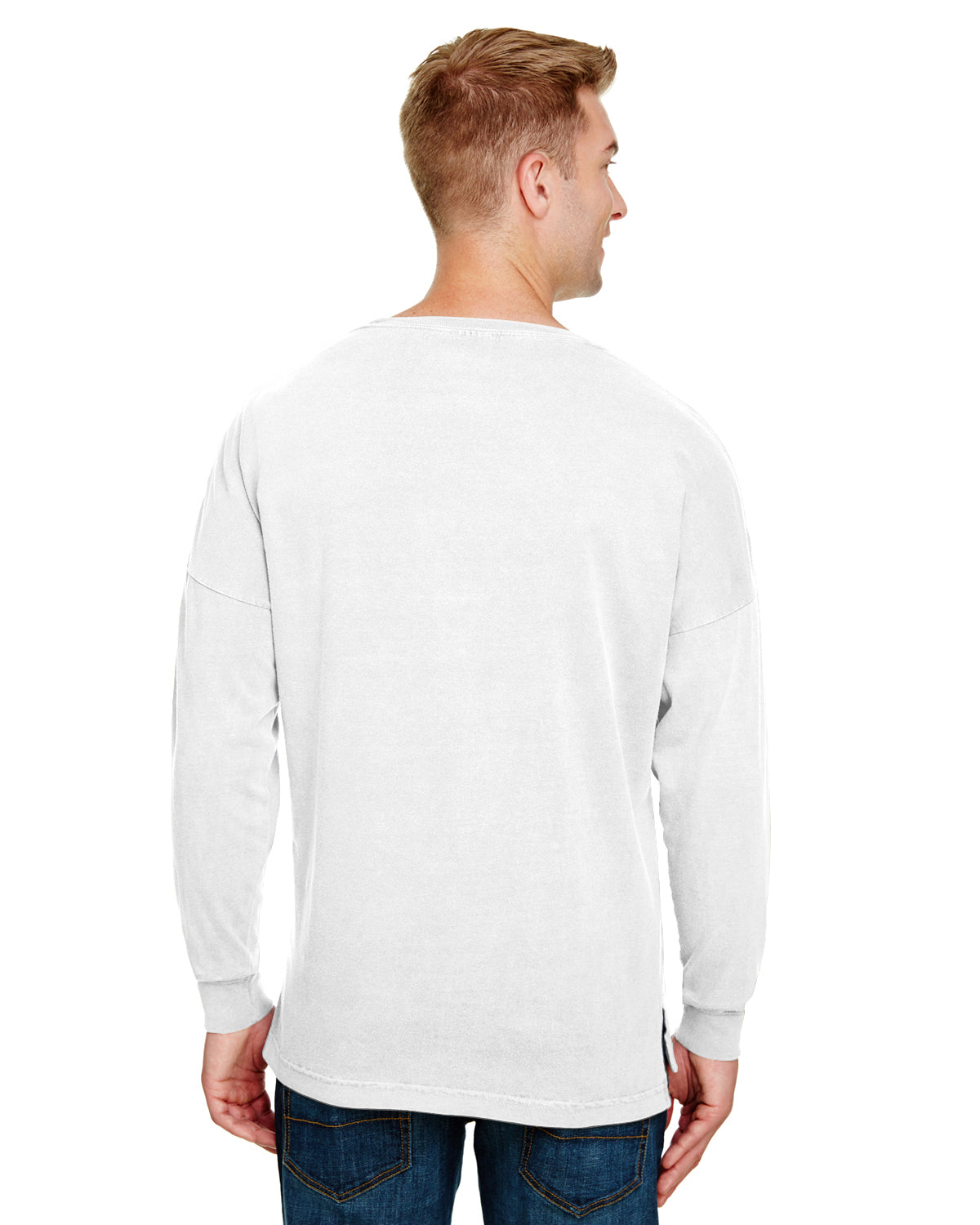 Unisex Heavyweight RS Oversized Long-Sleeve T-Shirt - White