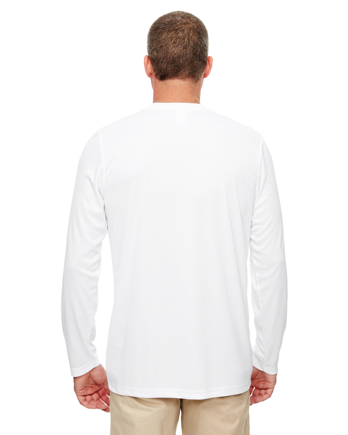 Men's Cool & Dry Performance Long-Sleeve Top - White
