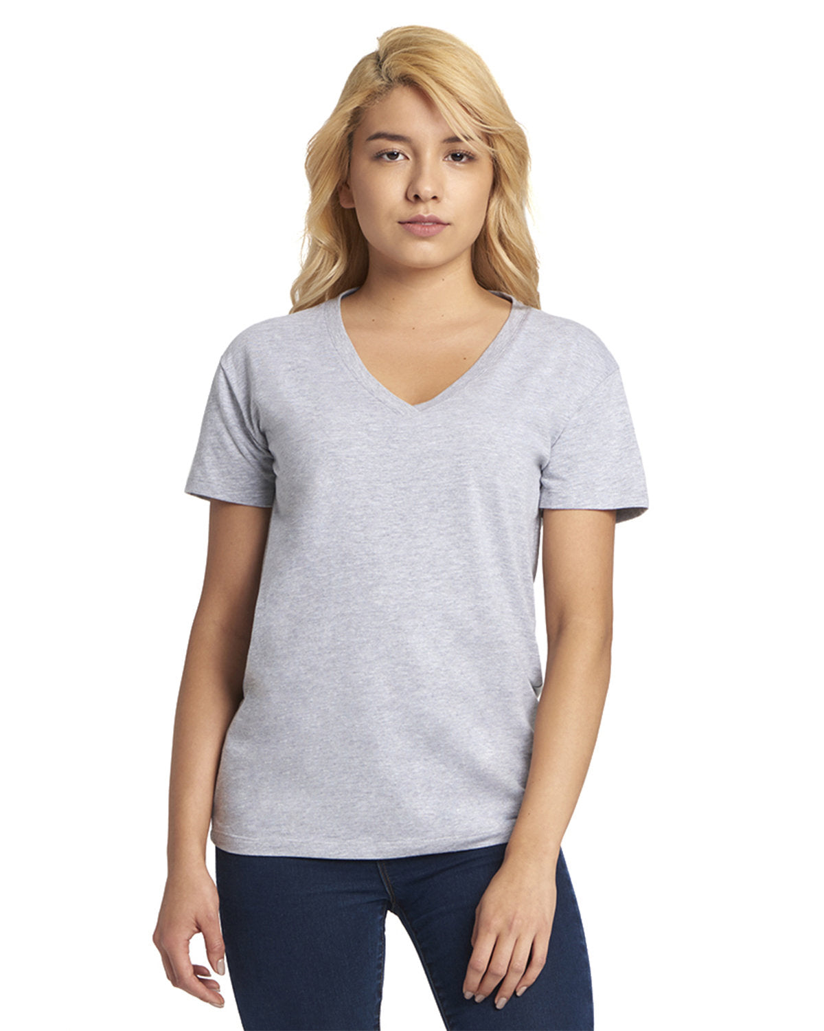 Women's Relaxed V-Neck T-Shirt - Heather Gray