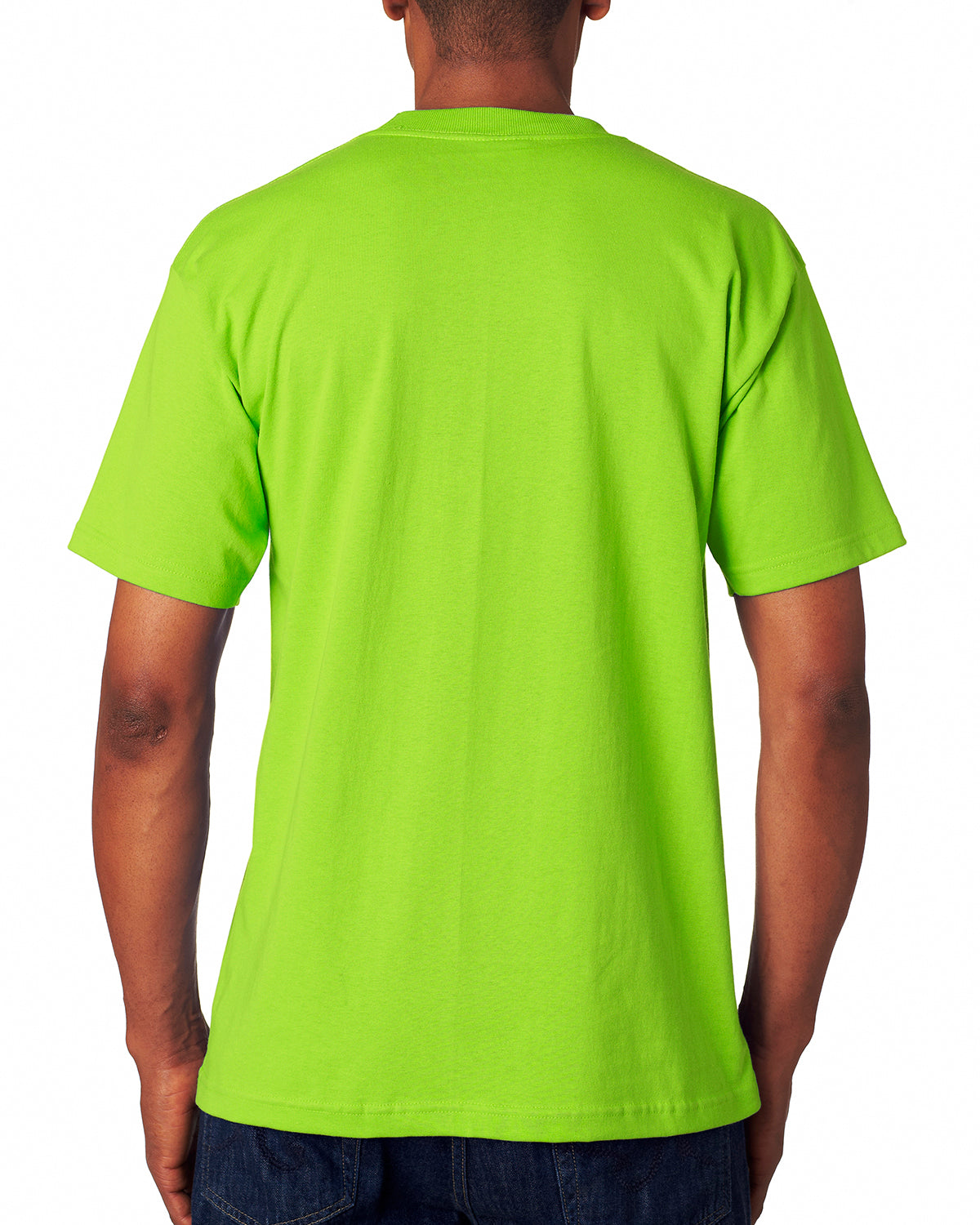 Unisex 100% Cotton Pocket T-Shirt - Lime Green
