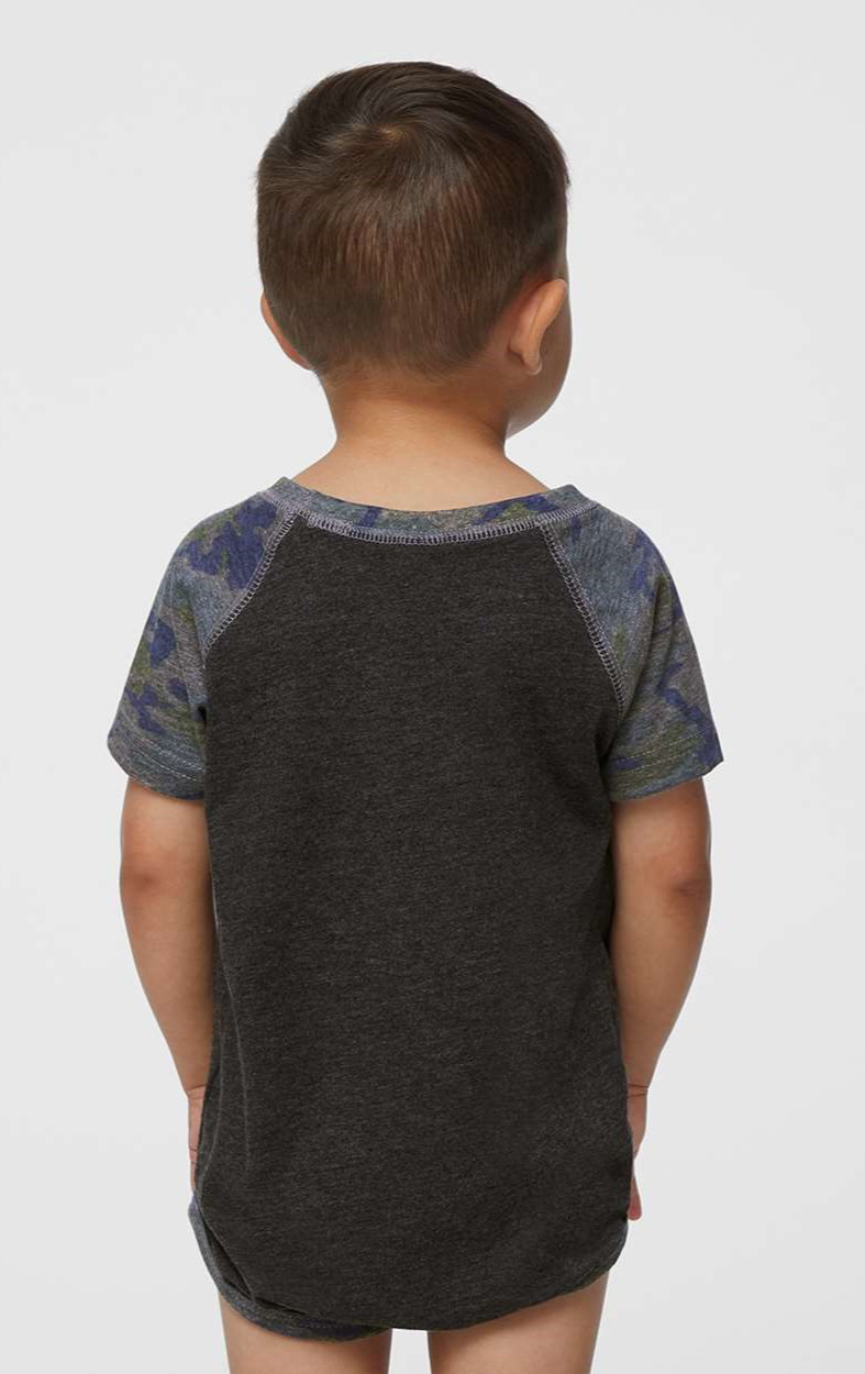 Infant Baseball Bodysuit - Vintage Smke / Vintage Camo