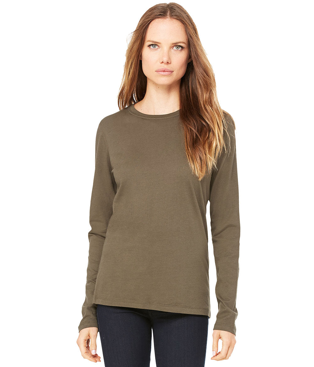 Women's Jersey Long-Sleeve T-Shirt - Army