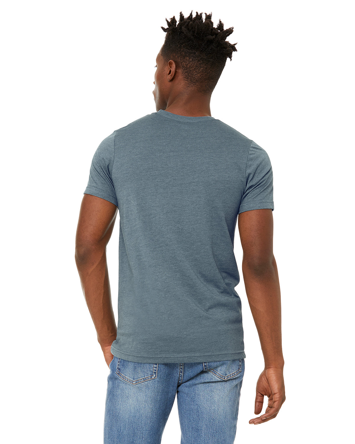 Unisex Sueded T-Shirt - Heather Slate