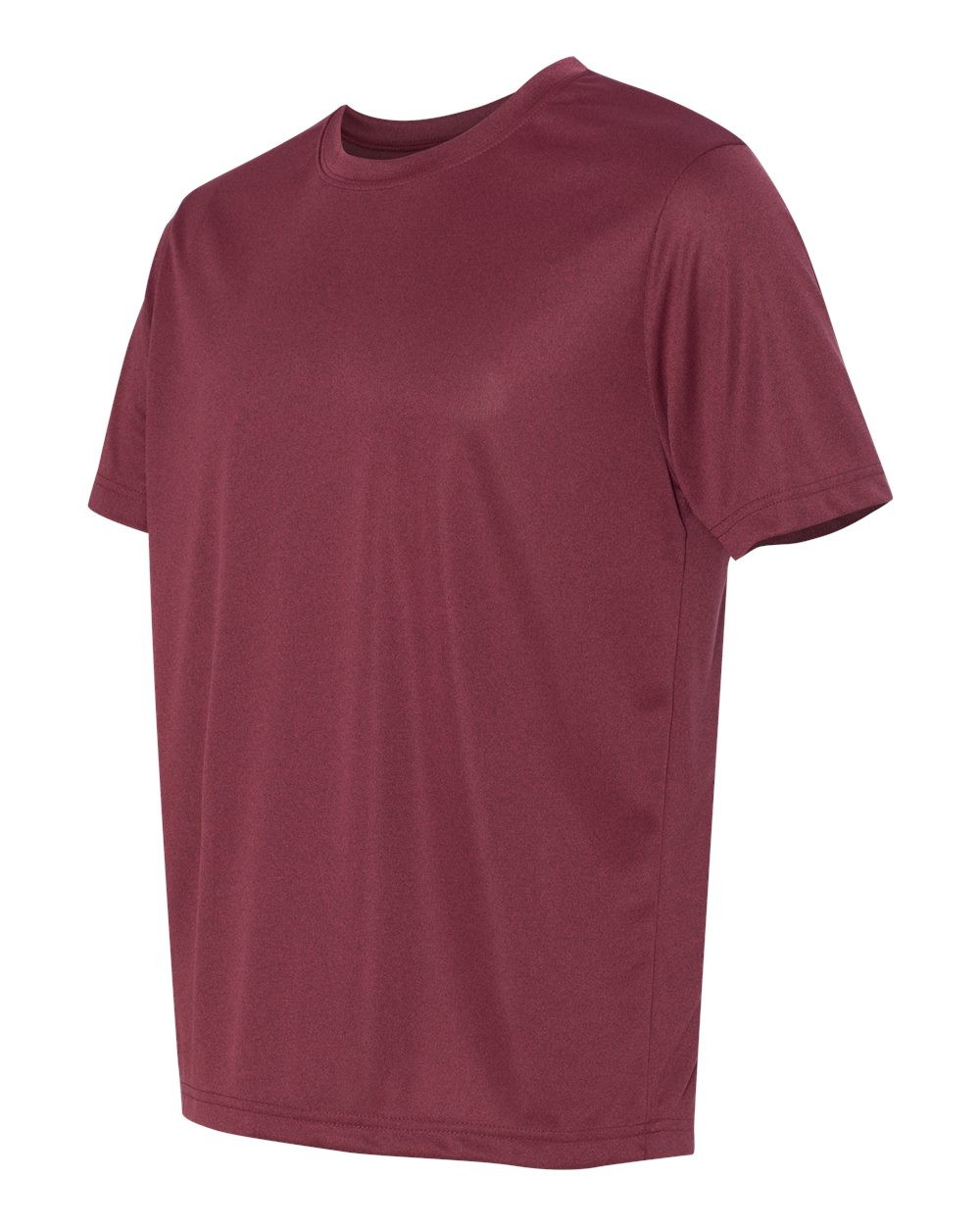 Unisex Performance Short-Sleeve T-Shirt - Heather Maroon