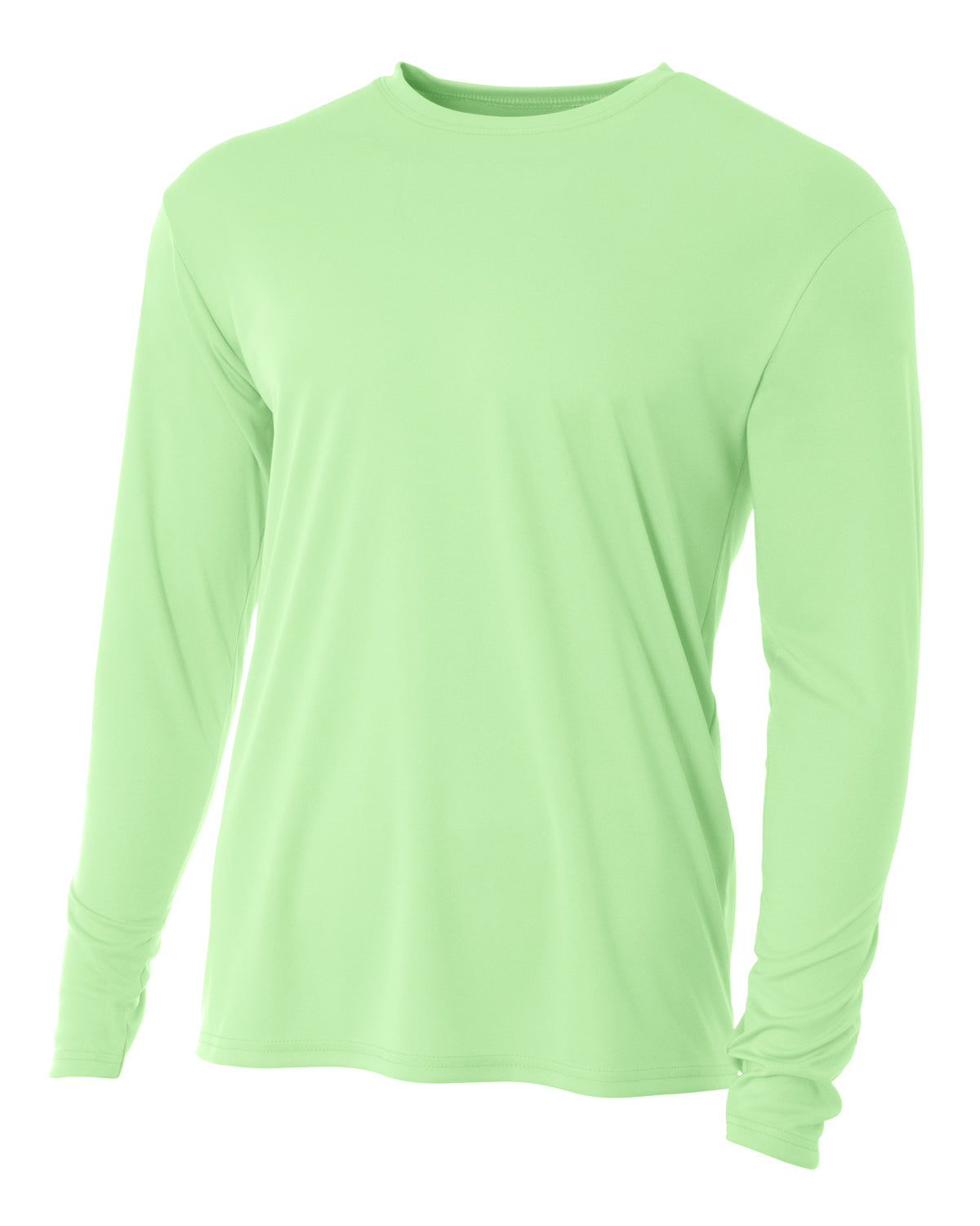 Men's Cooling Performance Long Sleeve T-Shirt - LIGHT LIME