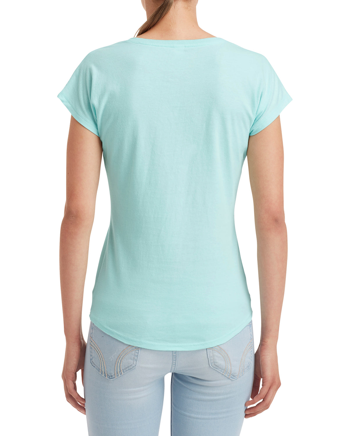 Women's Triblend V-Neck T-Shirt - Teal Ice