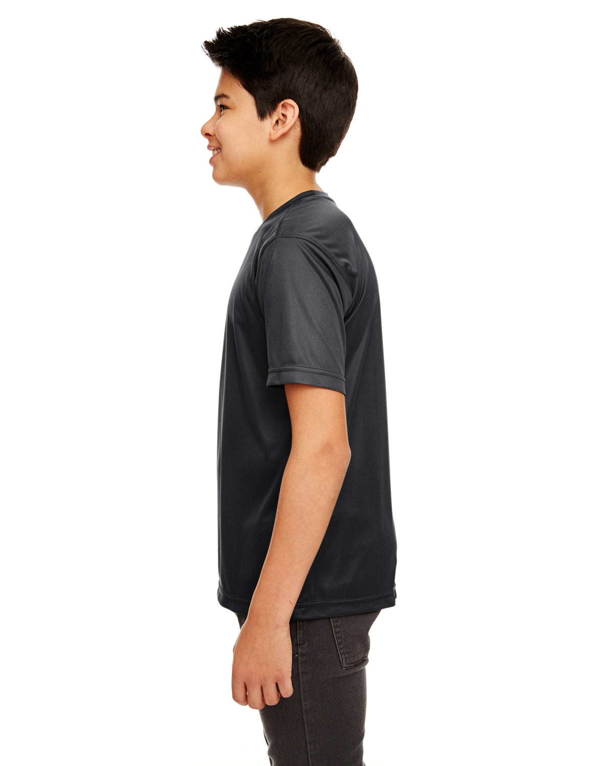 Youth Cool & Dry Sport Performance Interlock T-Shirt - Black