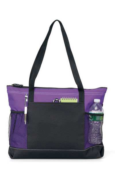 Select Zippered Tote - Purple