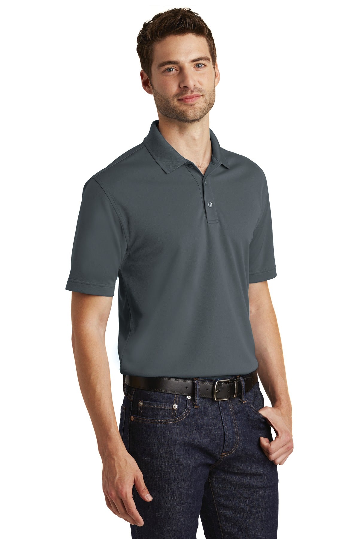 Unisex Dry Zone UV Micro-Mesh Polo - Graphite