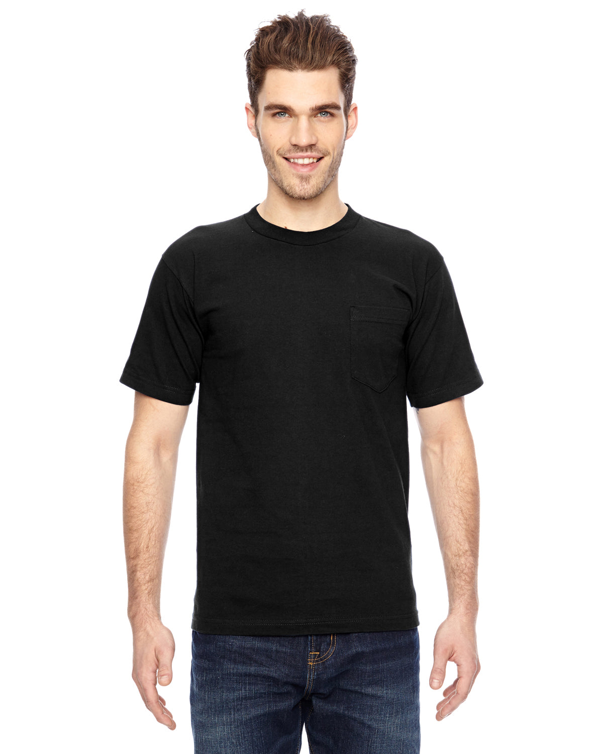 Unisex 100% Cotton Pocket T-Shirt - Black