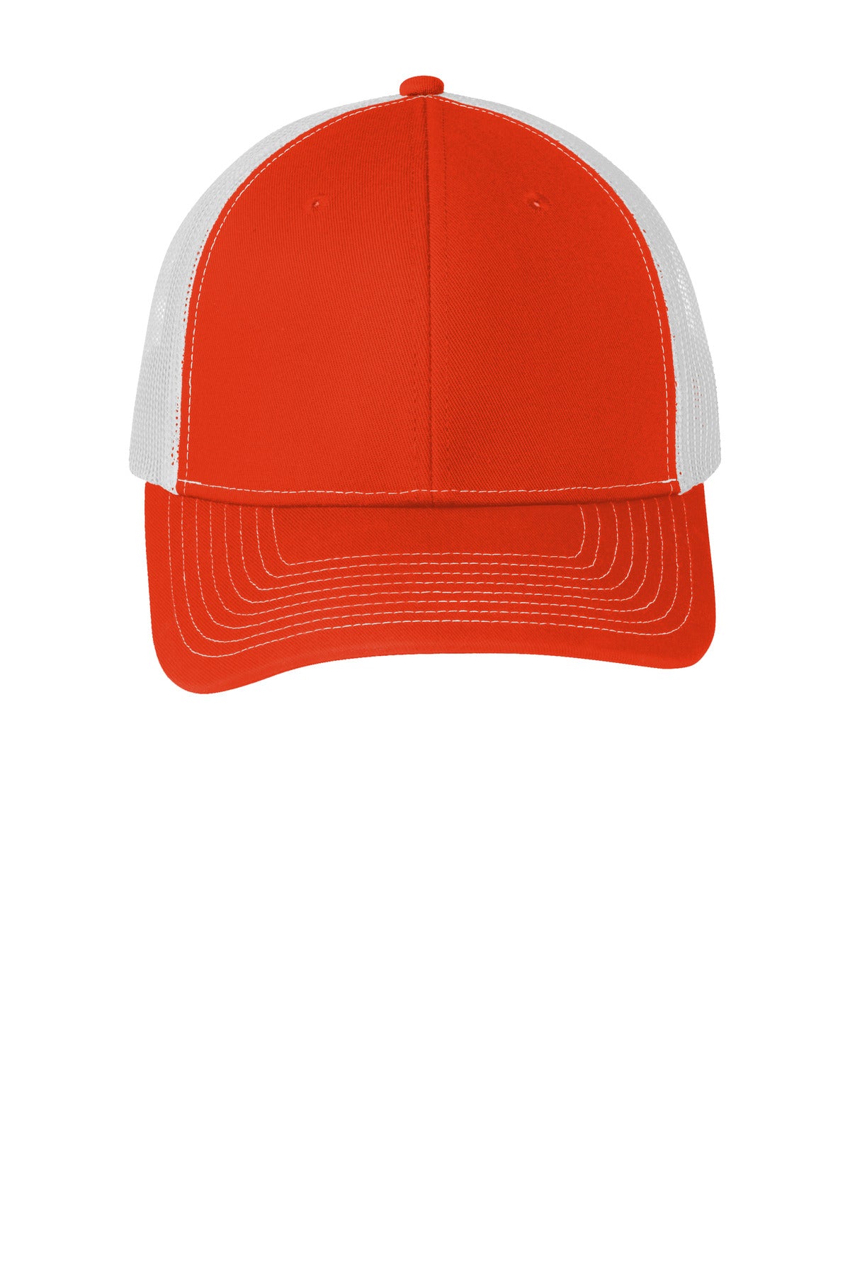 Snapback Trucker Cap - Orng/White