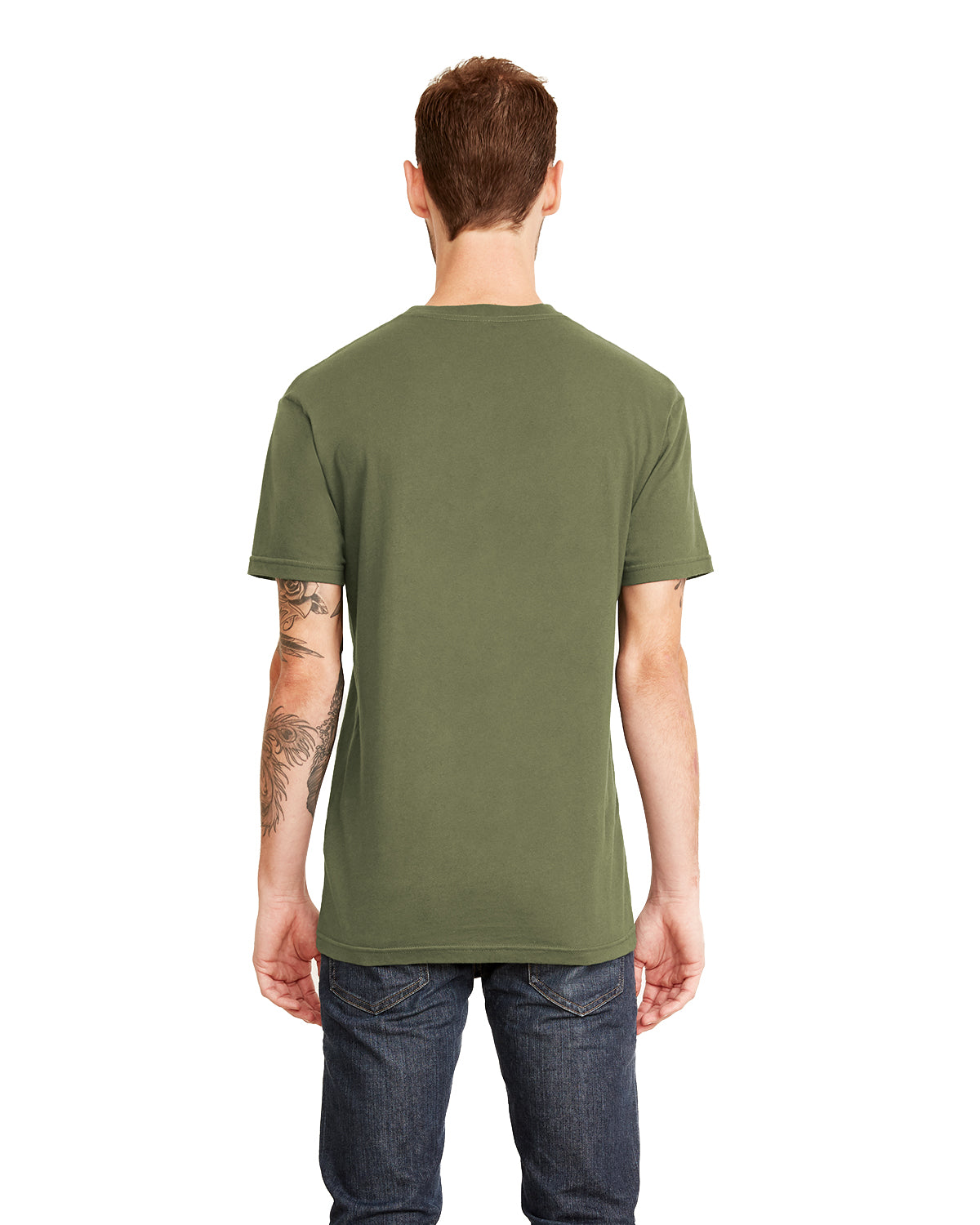Unisex Pocket Crew - Military Green