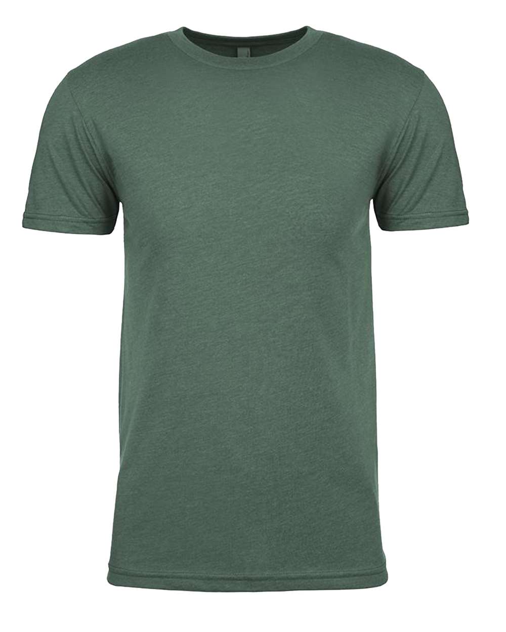 Unisex CVC Crewneck T-Shirt - Heather Forest Green