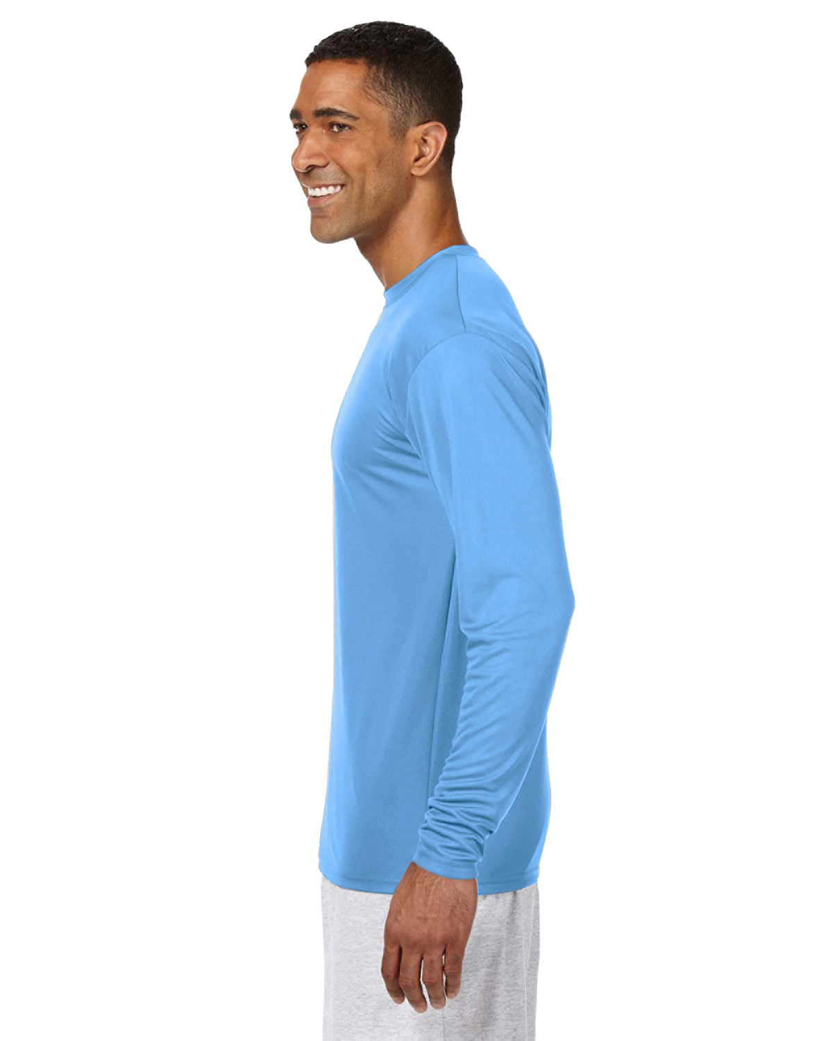 Men's Cooling Performance Long Sleeve T-Shirt - Light Blue