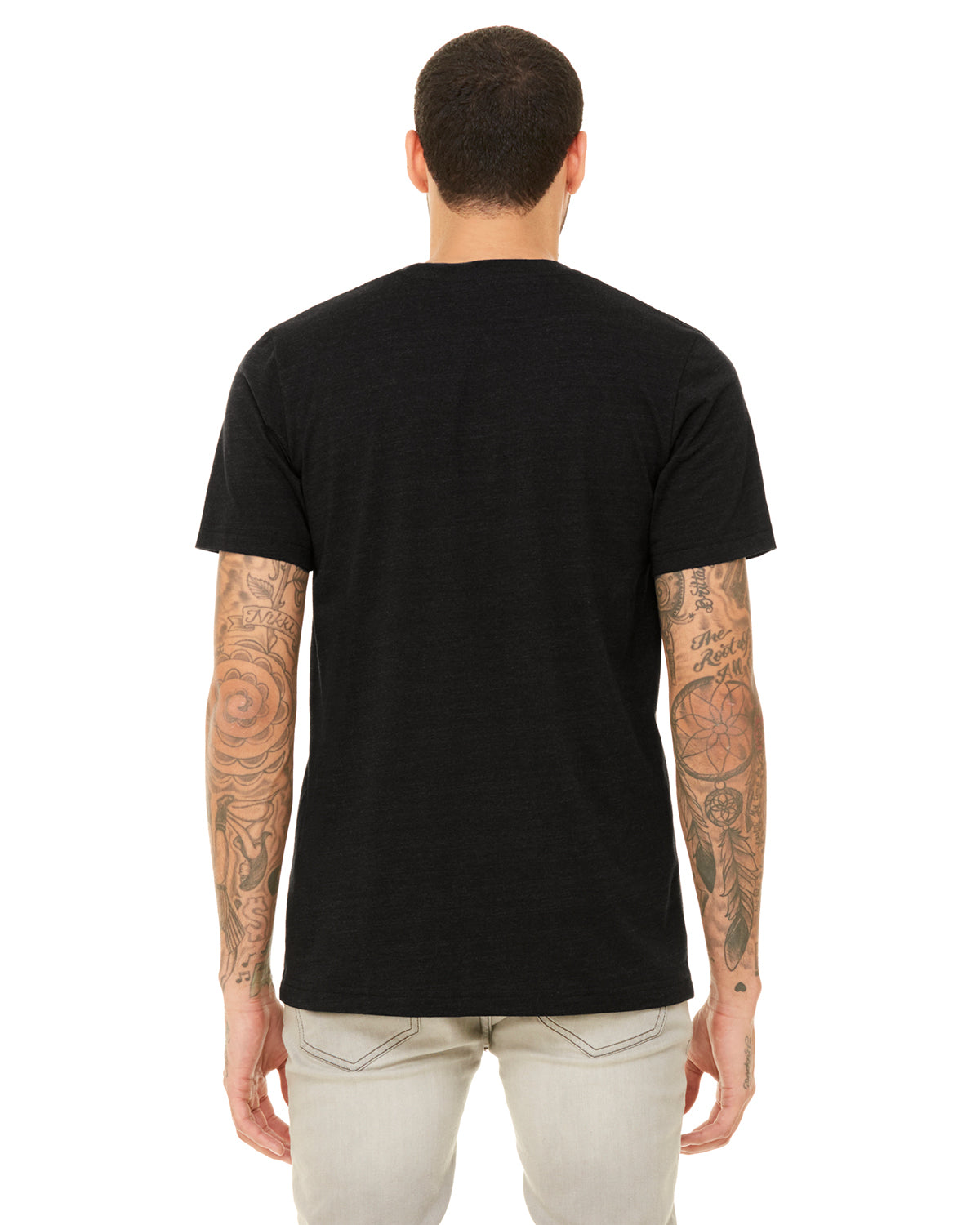 Unisex Heather CVC T-Shirt - Heather Black