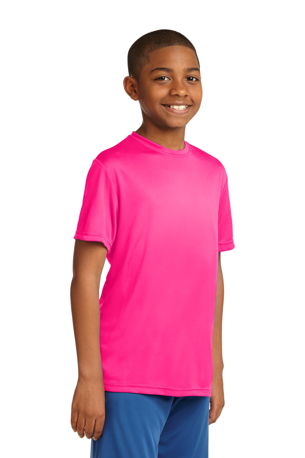 Youth PosiCharge Competitor Tee - Neon Pink