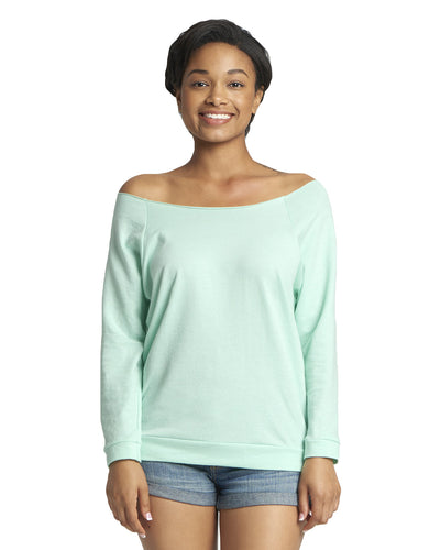 Women's French Terry 3/4-Sleeve Raglan - Mint