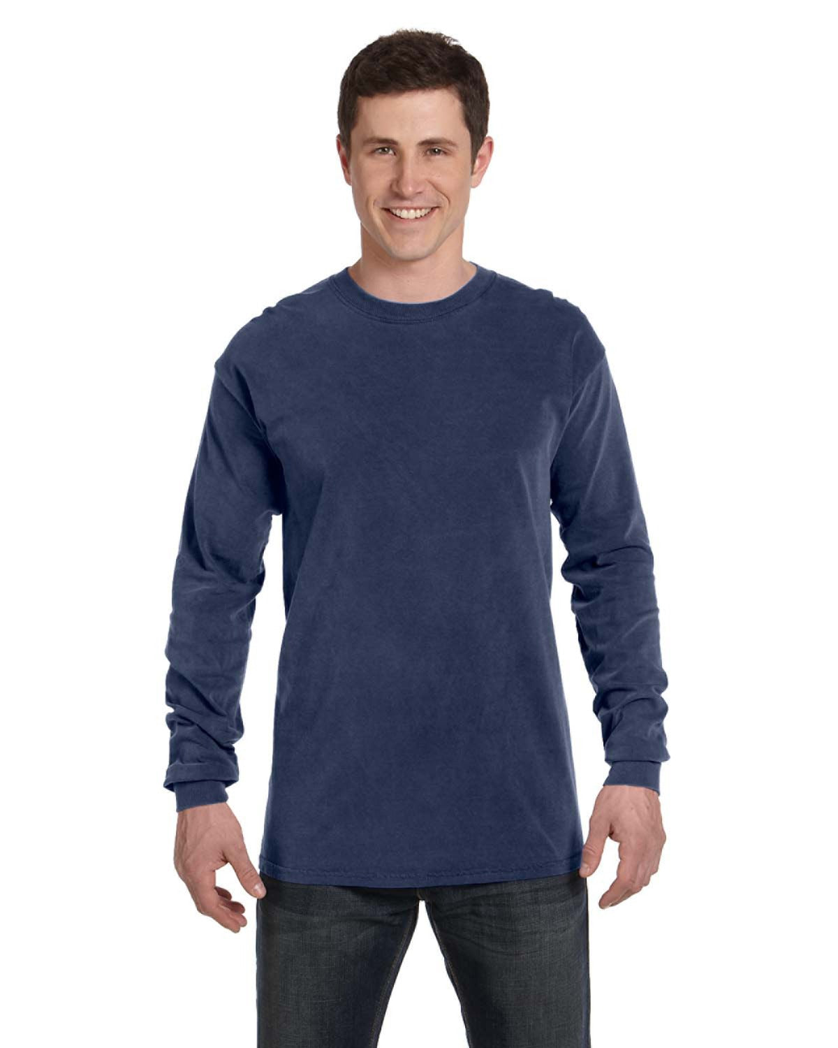 Unisex Heavyweight RS Long-Sleeve T-Shirt - Midnight