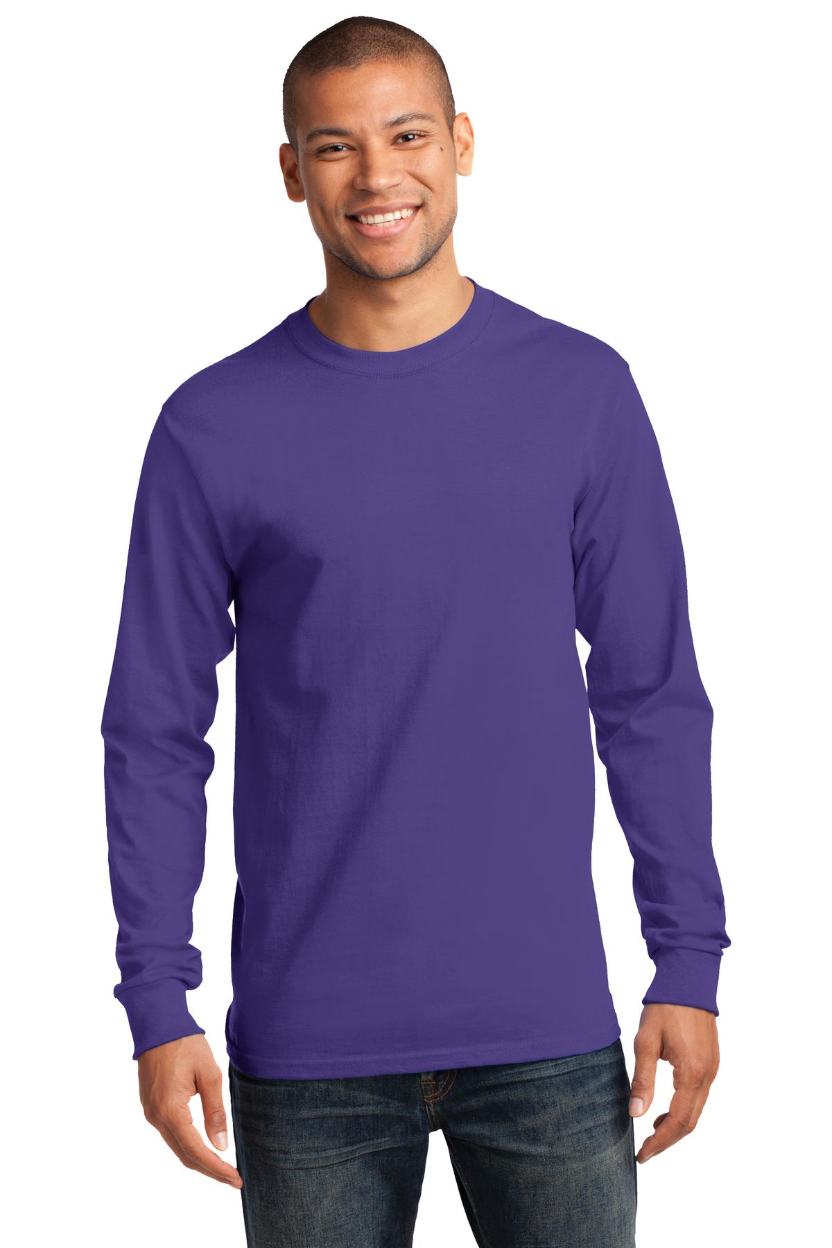 Unisex Long Sleeve Essential Tee - Purple