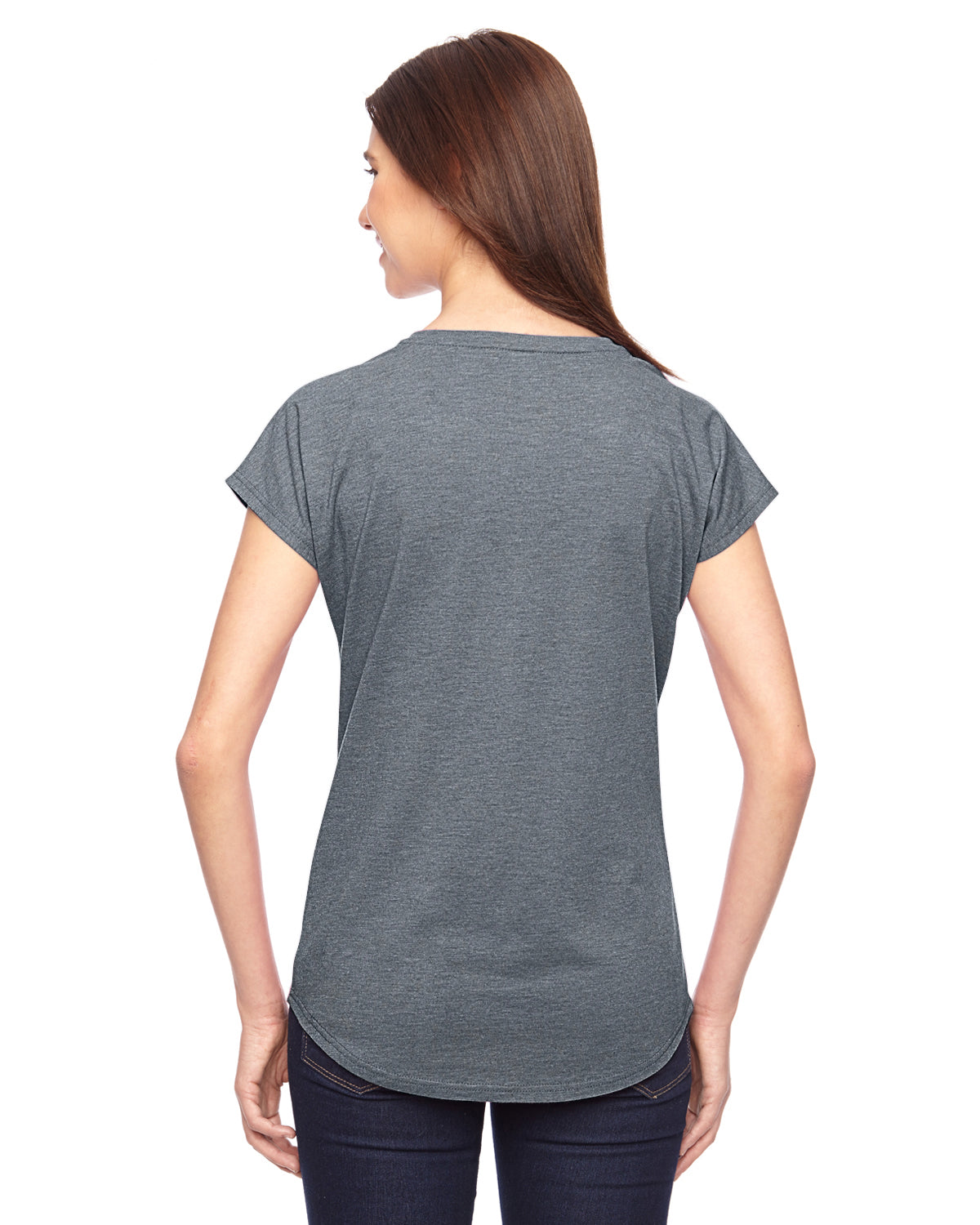 Women's Triblend V-Neck T-Shirt - Heather Graphite