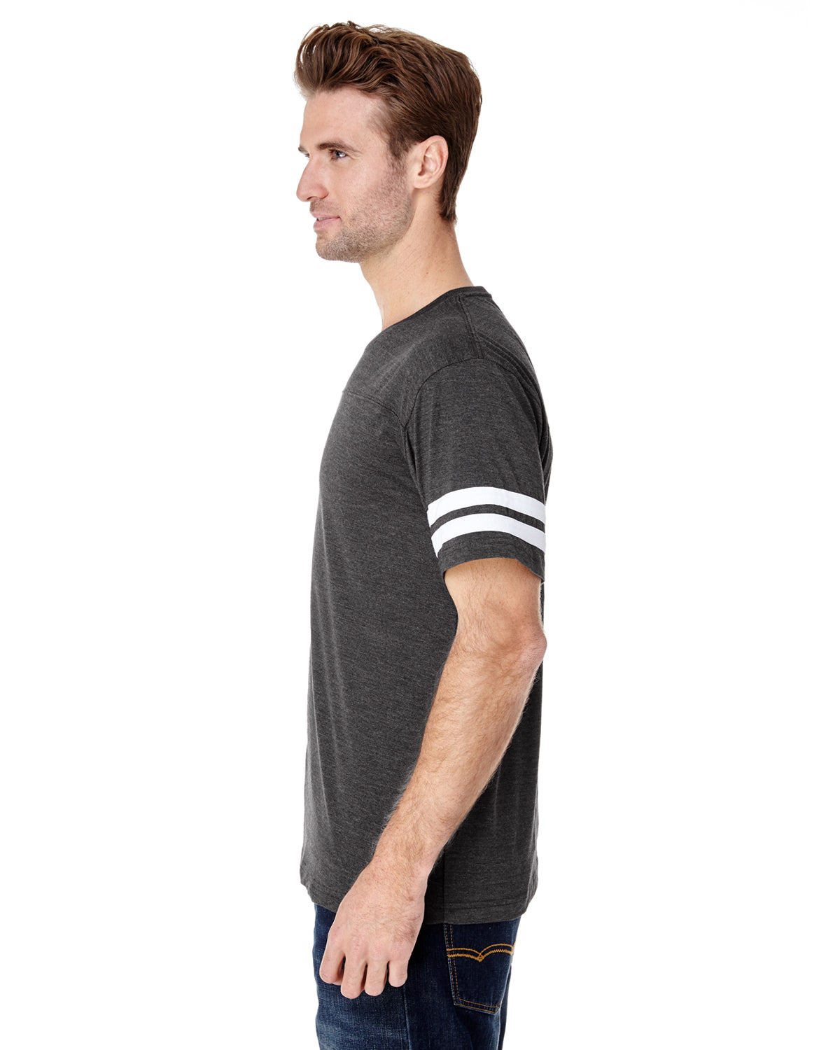 Men's Football T-Shirt - Vintage Smoke / Blend White