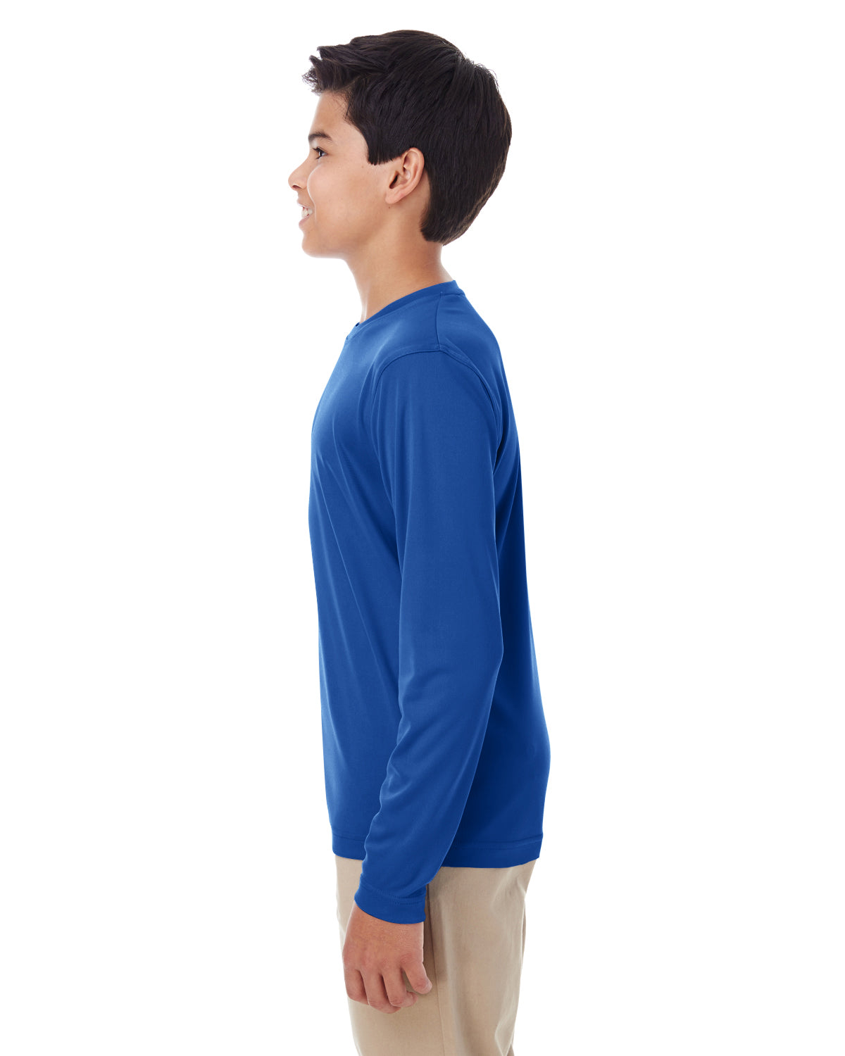 Youth Cool & Dry Performance Long-Sleeve Top - Royal