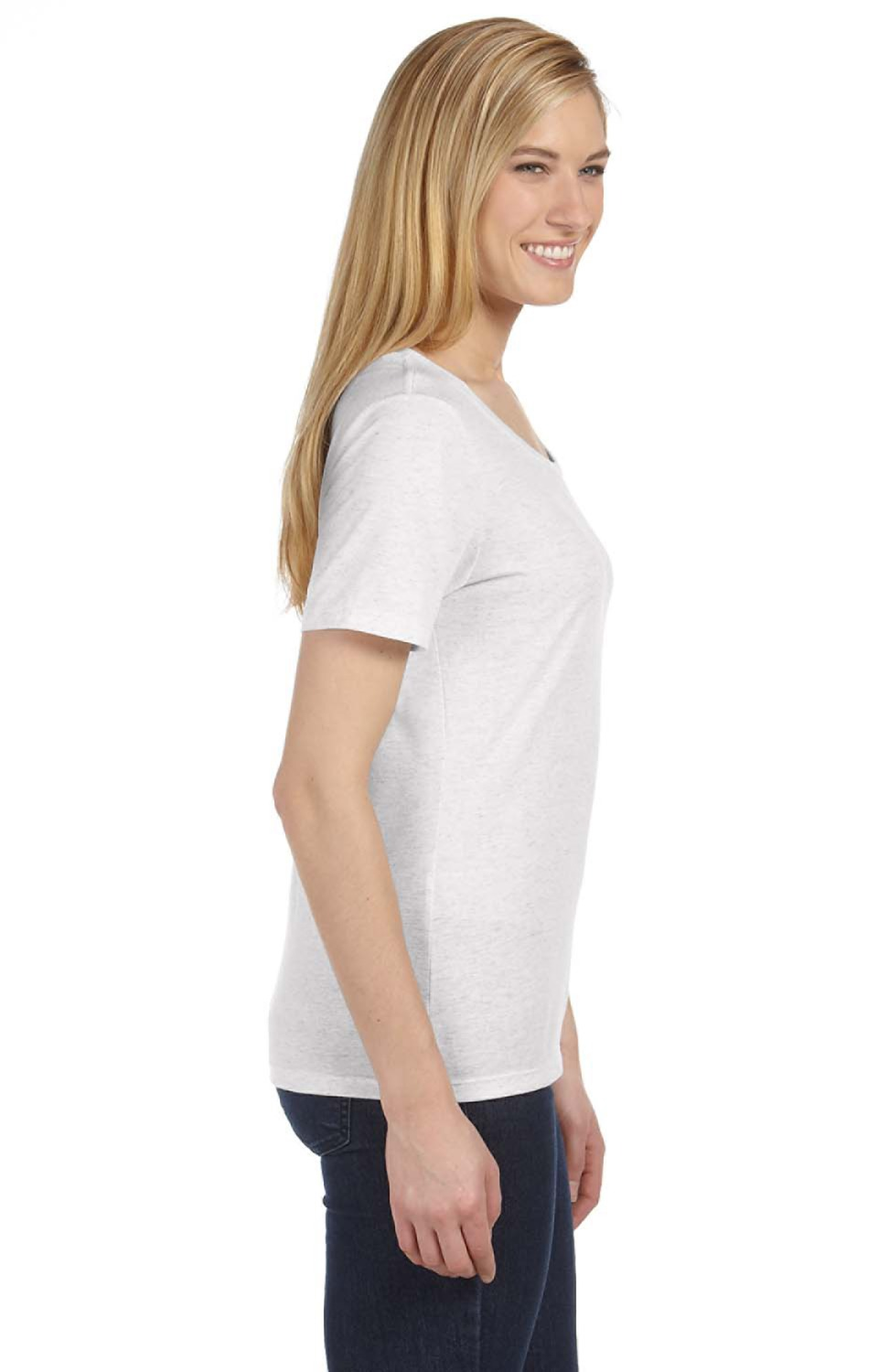 Missy Short-Sleeve Scoop Neck T-Shirt - White