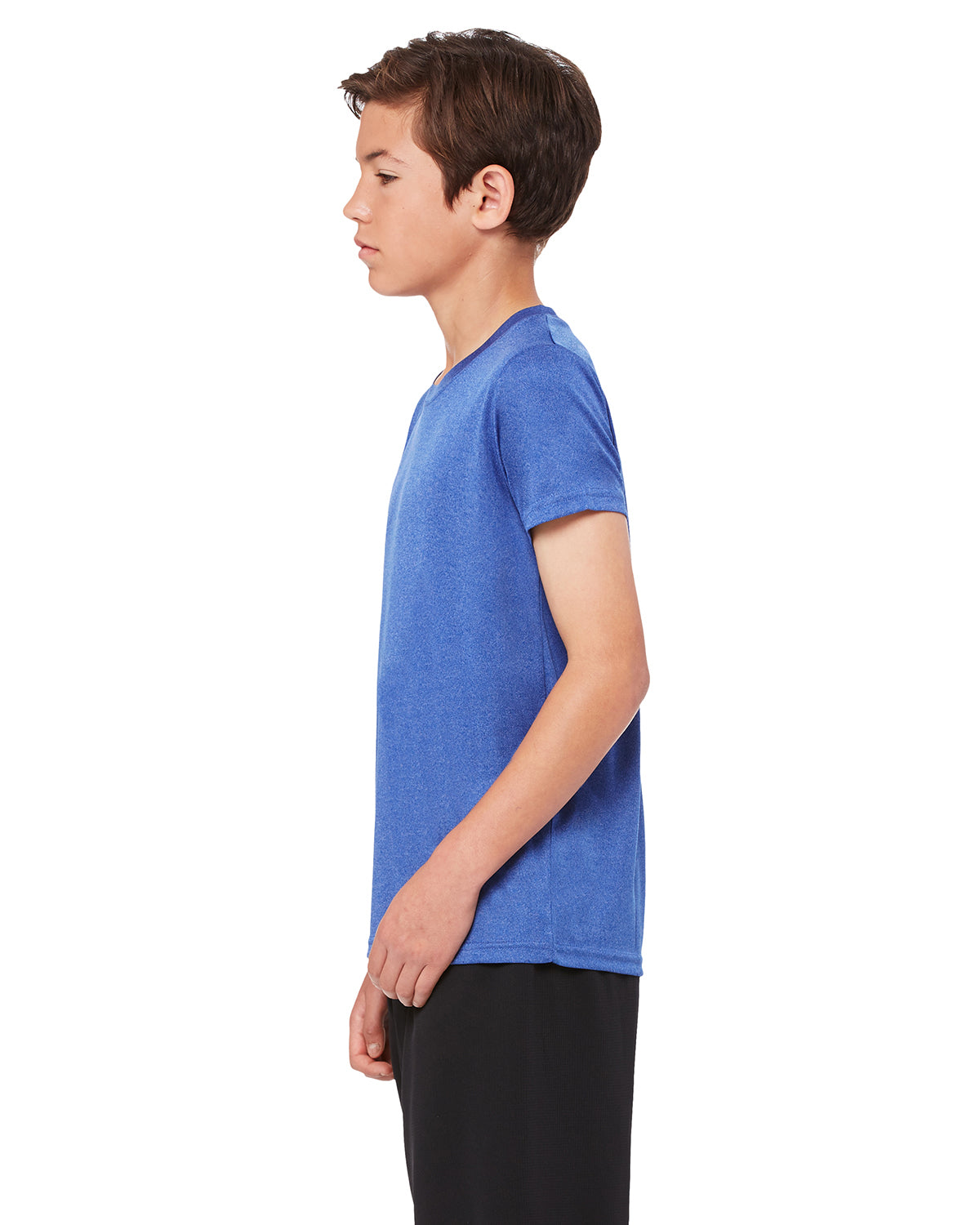 Youth Performance Short-Sleeve T-Shirt - Heather Royal