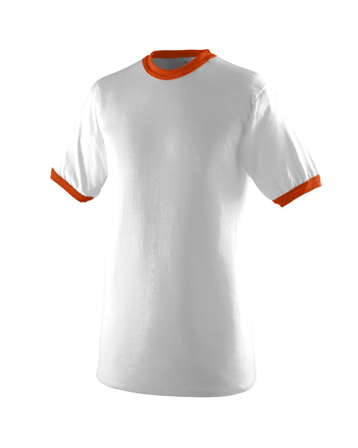 50/50 Ringer T-Shirt - White / Orange