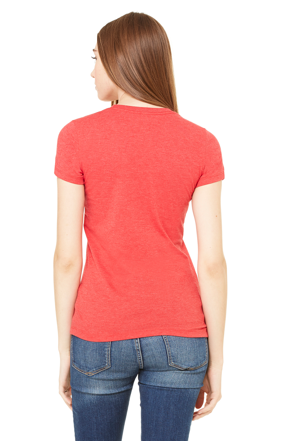 Women's Junior Fit Favorite T-Shirt - Heather Red