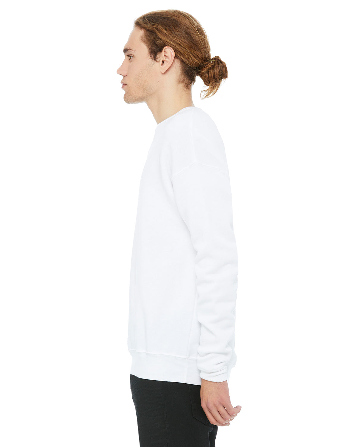 Unisex Drop Shoulder Fleece - White