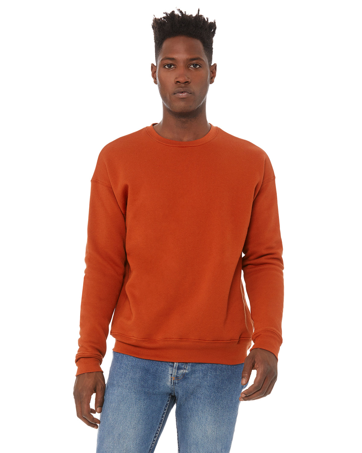Unisex Drop Shoulder Fleece - Brick
