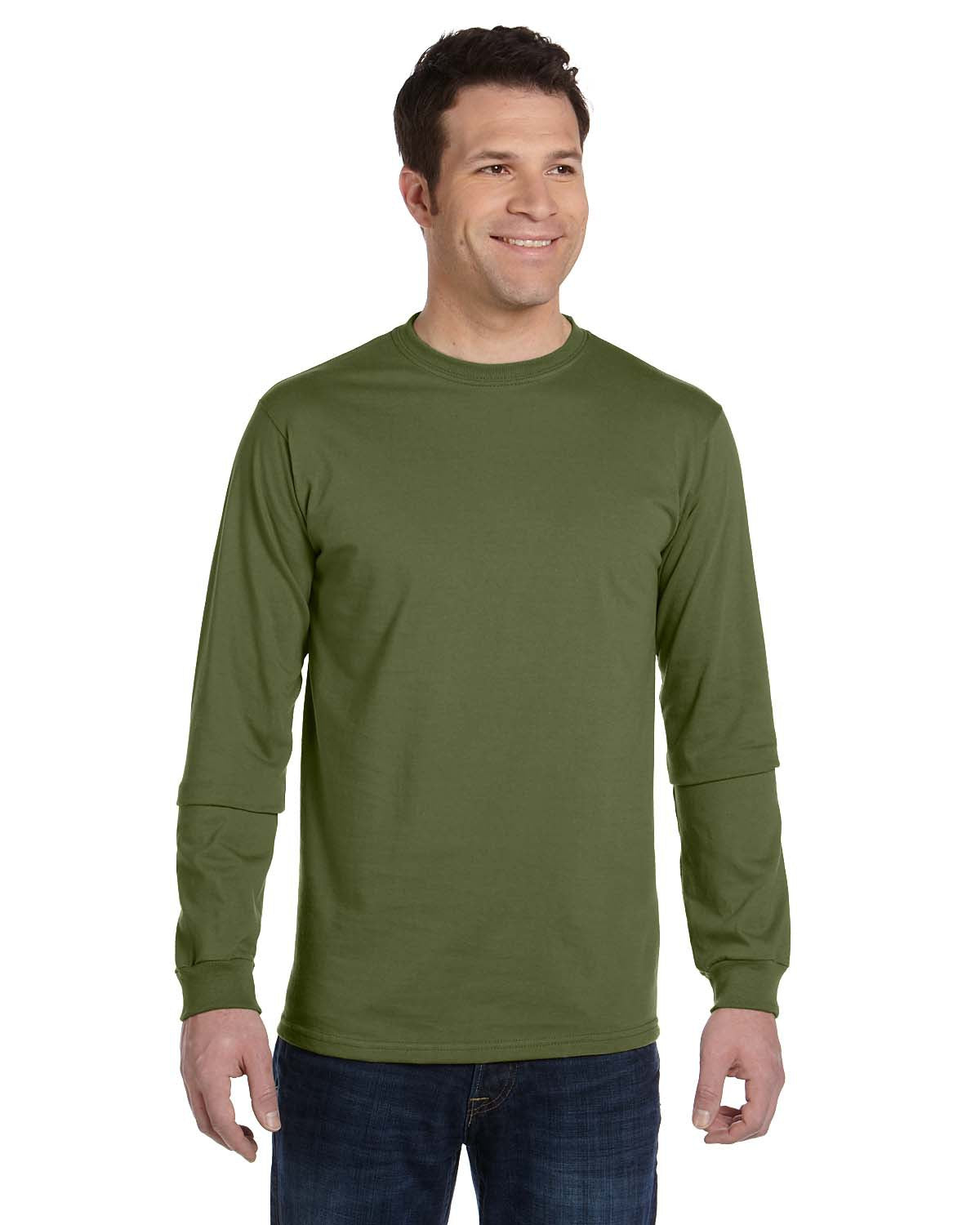 Men's 100% Organic Cotton Classic Long-Sleeve T-Shirt - Olive