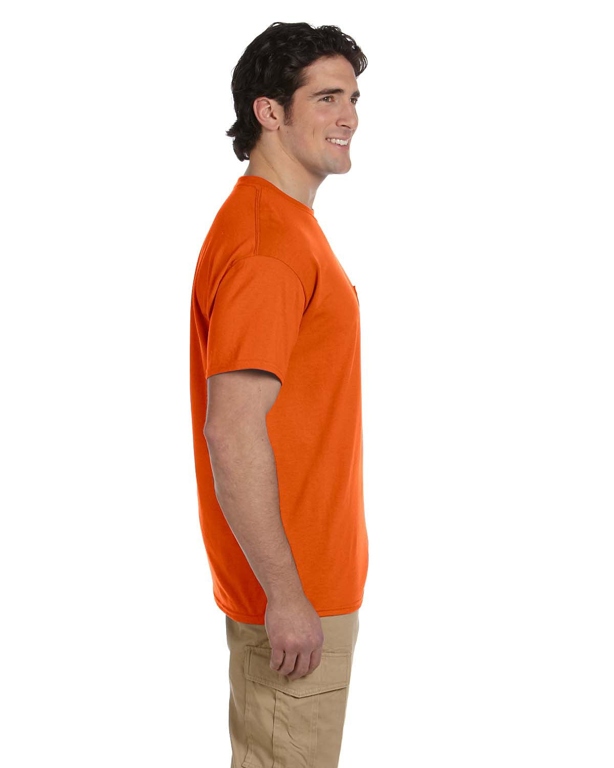 Unisex 50/50 Pocket T-Shirt - Orange