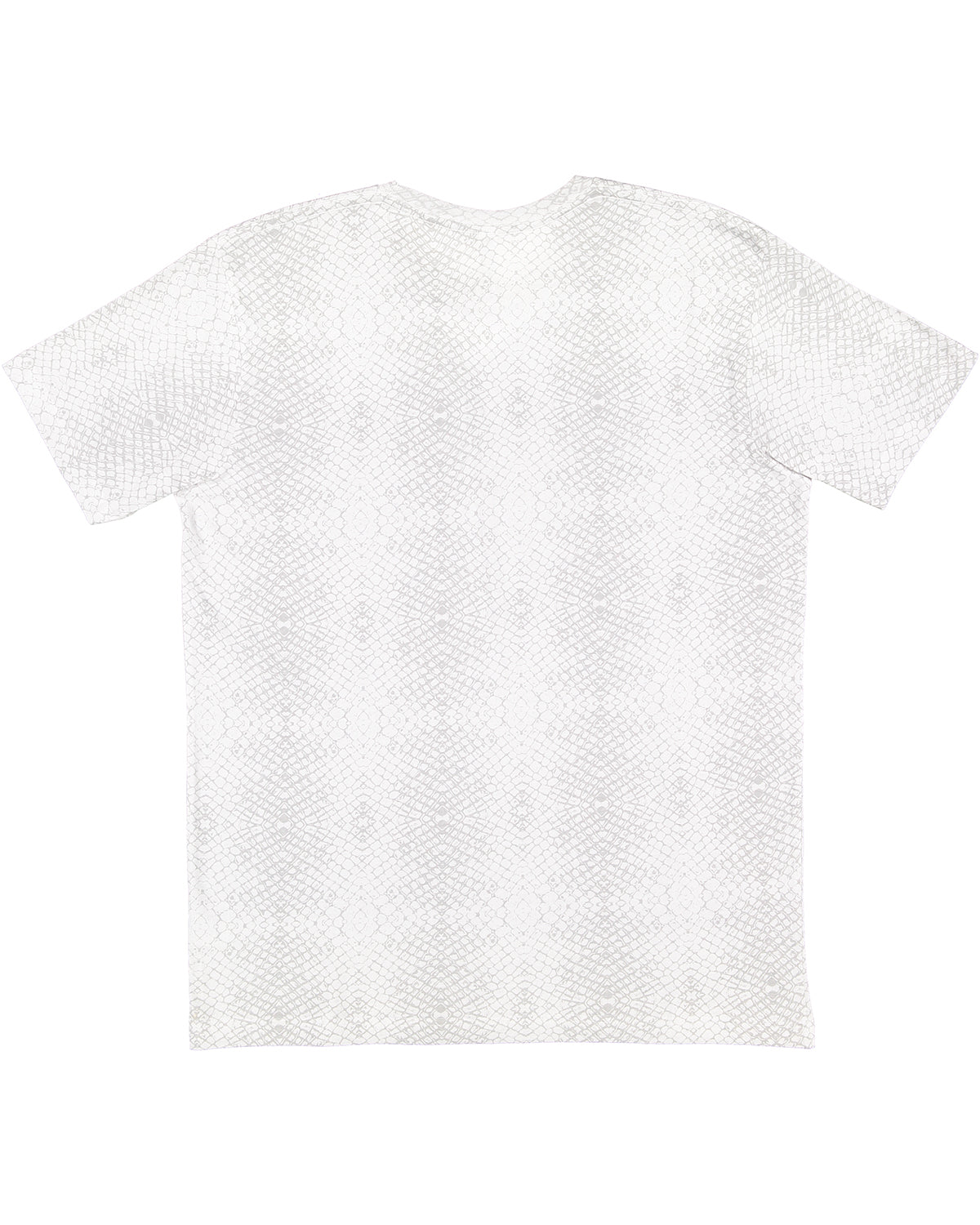 Unisex Fine Jersey T-Shirt - White Reptile