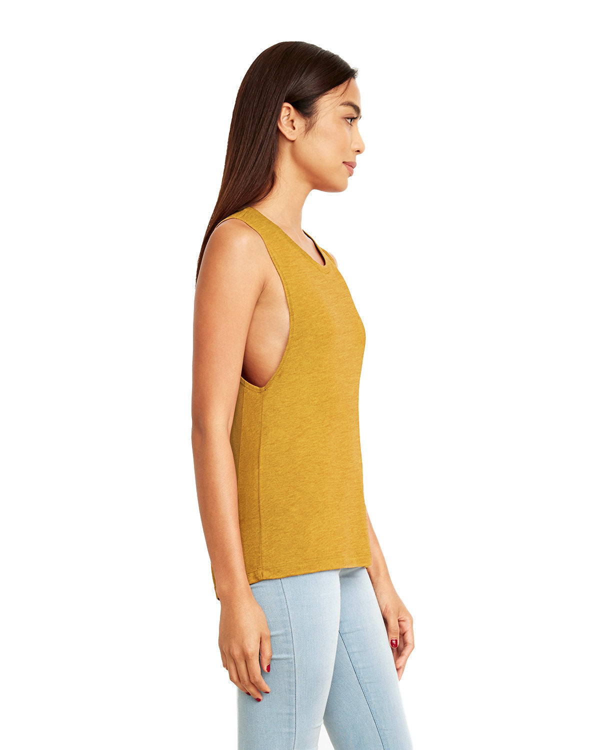 Women's Festival Muscle Tank - Antique Gold