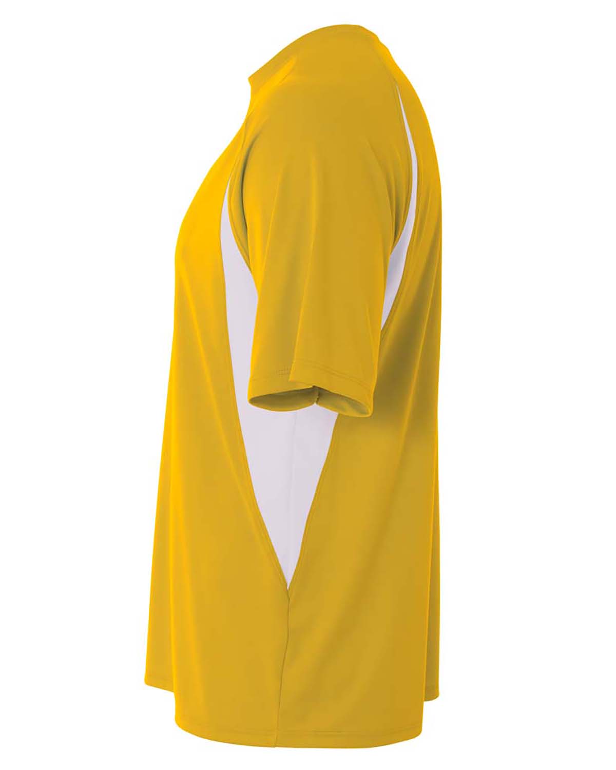 Men's Cooling Performance Color Blocked T-Shirt - Gold / White