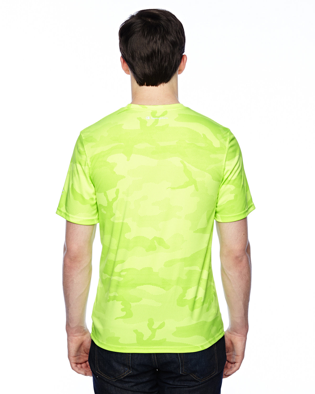 Unisex Double Dry® Interlock T-Shirt - Safety Green Camo