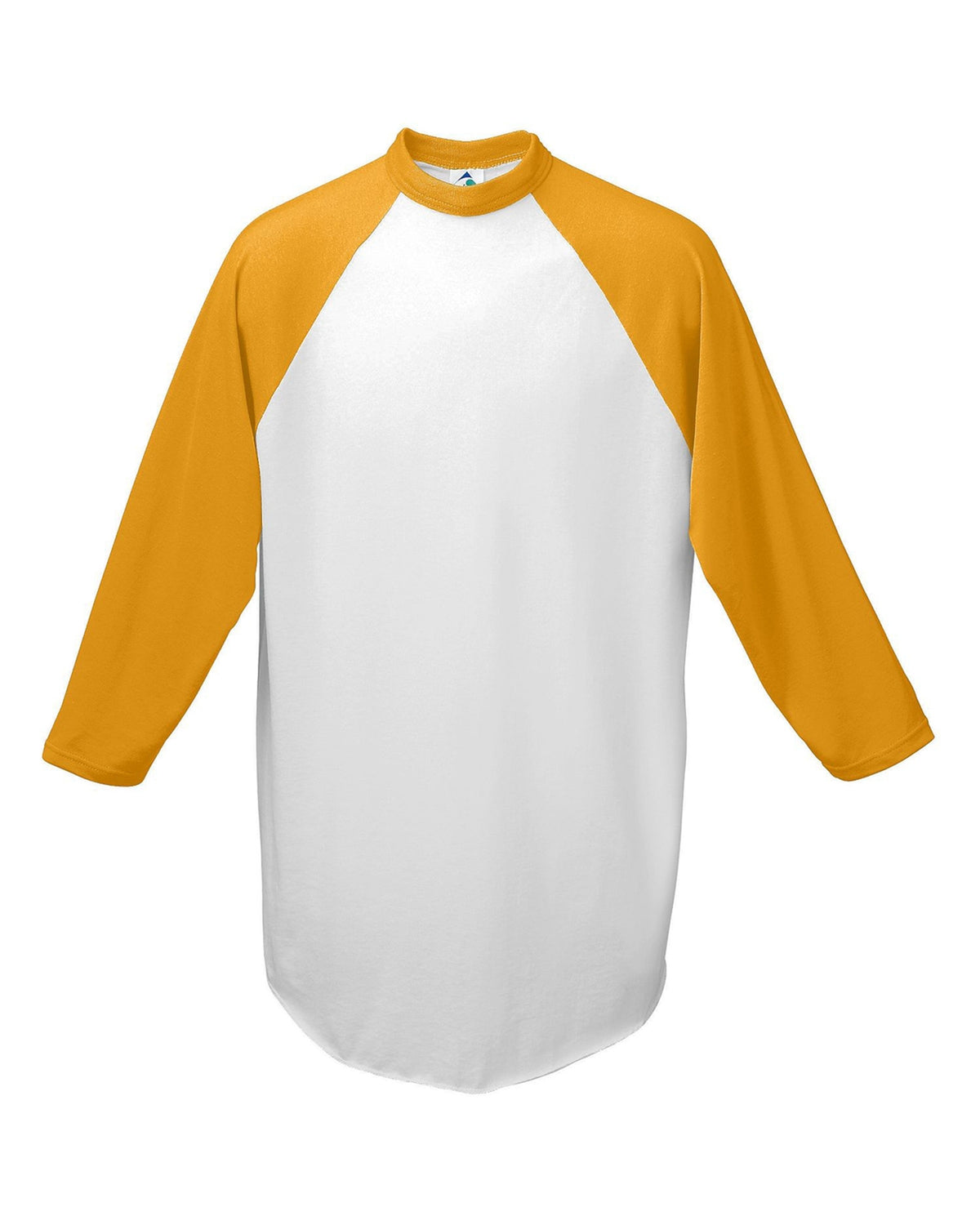 Youth Three-Quarter Sleeve Baseball Jersey - White / Gold