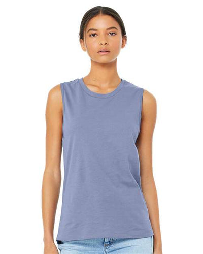 BELLA + CANVAS 6003 Lavender Blue — on model front