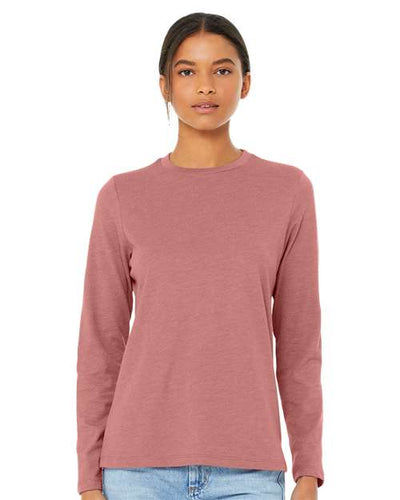 BELLA + CANVAS 6500 Heather Mauve — on model front