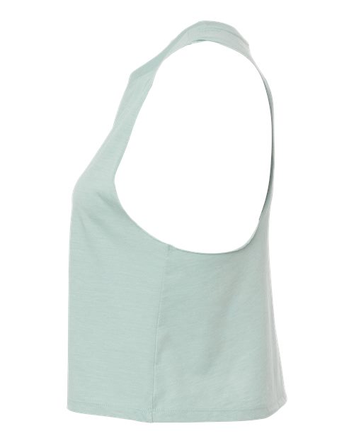 BELLA + CANVAS 6682 Heather Dusty Blue — direct side