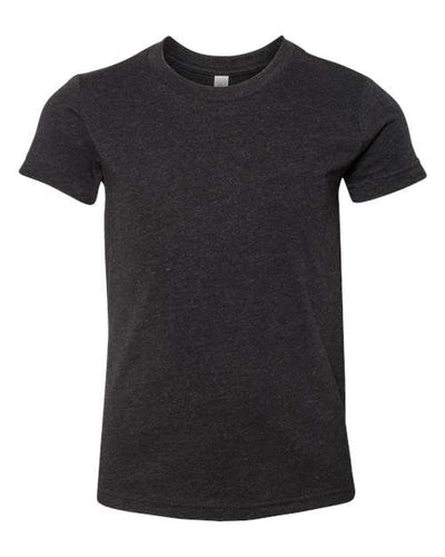BELLA + CANVAS 3001YCVC Black Heather — front